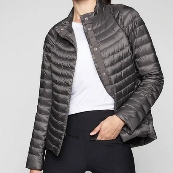 Athleta TALL Downkind Packable Goose Down Puffer Jacket - Picture 1 of 11